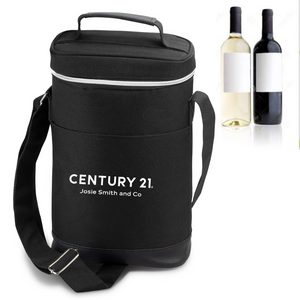Duet Black Wine Cooler Bag - Your Logo