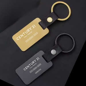 C21 Keychain - Black - Your Logo - NEW