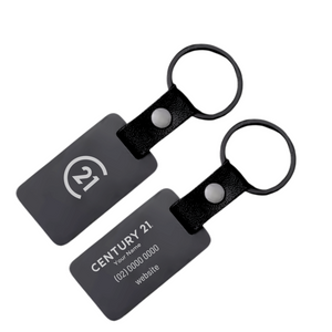 C21 Keychain - Black - Your Logo - NEW