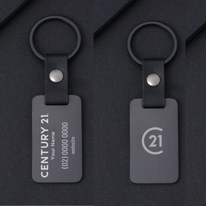 C21 Keychain - Black - Your Logo - NEW