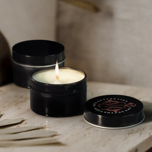 Travel Suite Vanilla Tin Candle | Your Logo