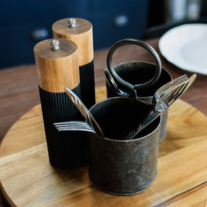 Keepsake Noir Salt and Pepper Grinders - Your Logo