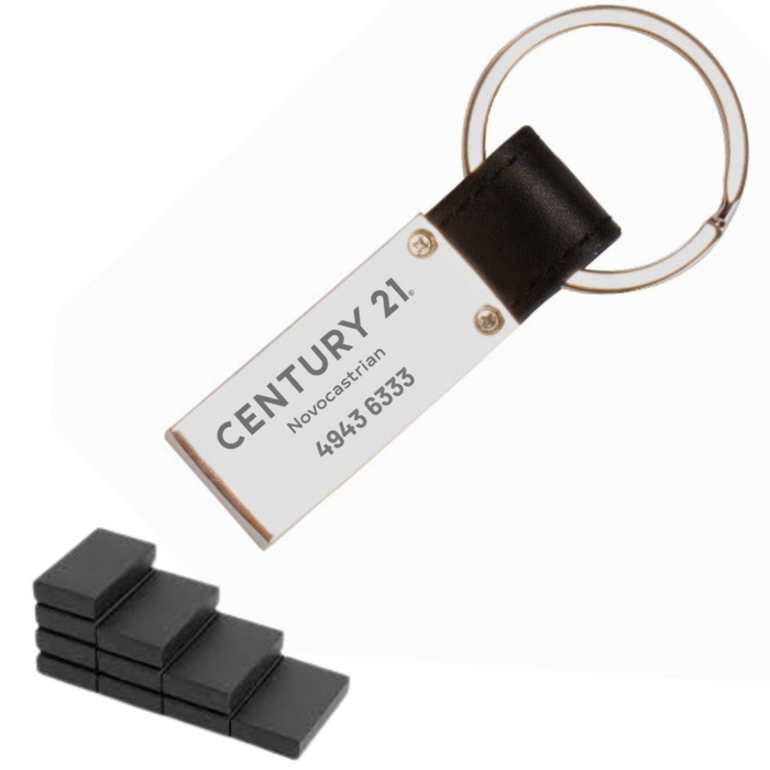 Hudson Leather Keyring - Gift Boxed with Your Logo