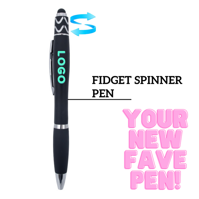 Fidget Spinner Pen - Your Logo - NEW
