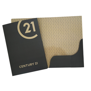 Luxury C21 Single Pocket Presentation Folder - Your Information
