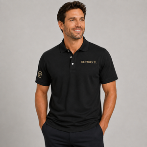 CENTURY 21® Classic Pique Polo - Black