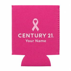 CENTURY 21® Pink Ribbon Stubby Cooler – Personalised