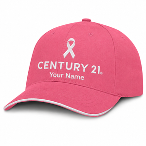 CENTURY 21® Pink Ribbon Premium Cap – Personalised