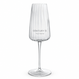 Luigi Bormioli Optica Crystal Glass 210ml Flute | Your Logo