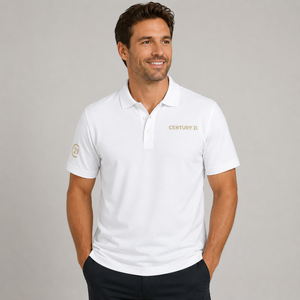 CENTURY 21® Classic Pique Polo - White