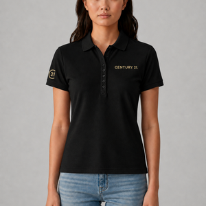 CENTURY 21® Classic Ladies Pique Polo - Black