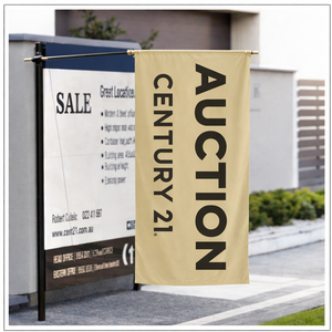 AUCTION Sign Board Flag - Large