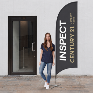 Bow Banner - INSPECT Your Logo - 3m Medium Size