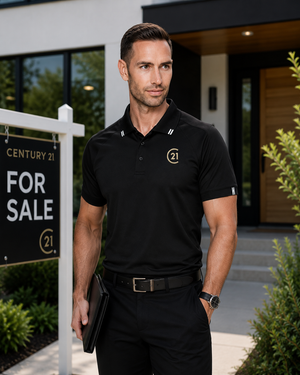 Flinders Mens Polo | Black