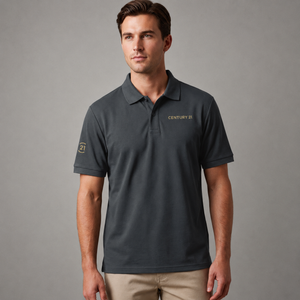 Modern Fit Cotton Pique Knit, Mens | Storm Grey