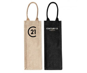 Montpellier Jute Wine Carrier - Your Logo