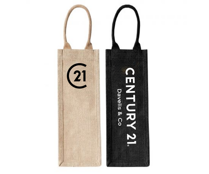 Montpellier Jute Wine Carrier - Your Logo