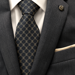 100% Silk Luxury C21 Pattern Tie