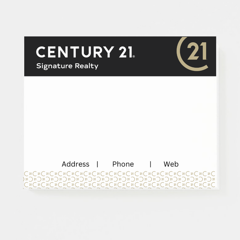 Sticky Note Pads - Your Logo in 2 Colours – CENTURY 21 PROMO SHOP AUSTRALIA
