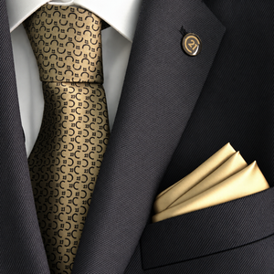 100% Silk Gold Pattern Tie