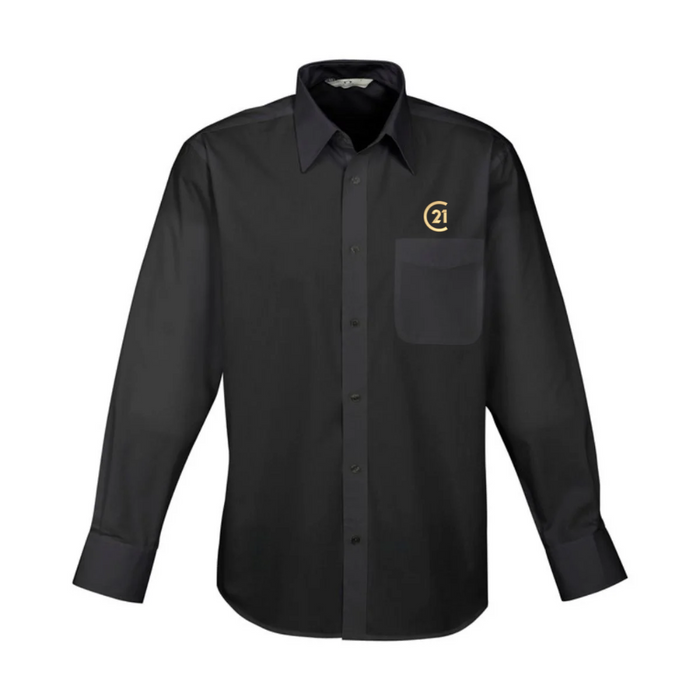 Mens Black Business Shirt - Sample Sale, size 2XL