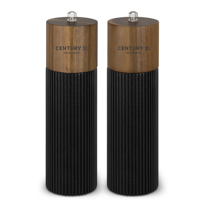 Keepsake Noir Salt and Pepper Grinders - Your Logo