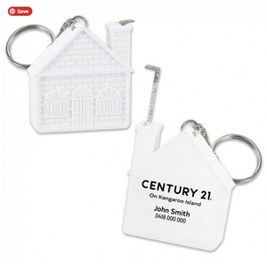 House Tape Measure Keyring - Your Logo
