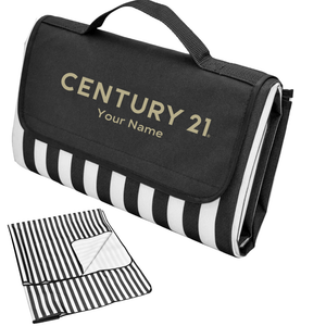 Ascot Stripe Picnic Rug, size XL - Your Logo