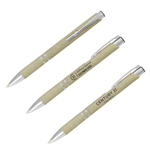 Panama Wheat Straw Pen - Your Logo