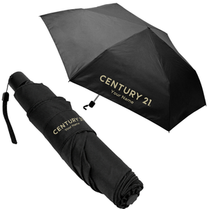 TravLite Pocket Umbrella | Your Logo on the Velcro Strap + Canopy   NEW!
