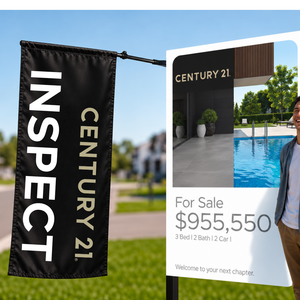 INSPECT Sign Board Flag - In Stock