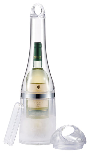 3-in-1 Acrylic Bottle Holder, Wine Bucket & Ice Carrier - Your Logo - NEW