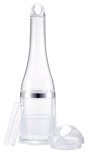 3-in-1 Acrylic Bottle Holder, Wine Bucket & Ice Carrier - Your Logo - NEW