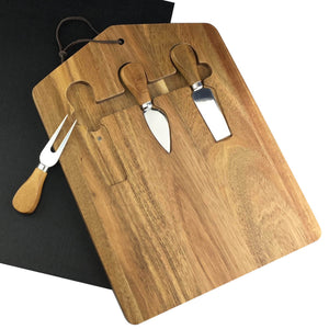 TREKK Acacia Cheeseboard Gift Set - Your Logo