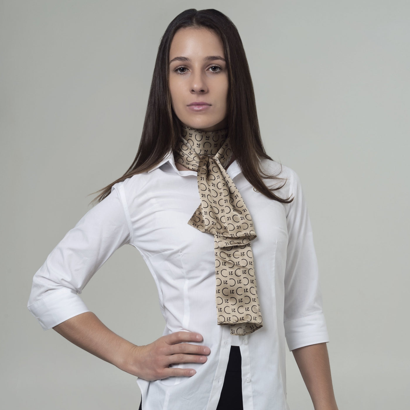 Wordmark Silk Square Scarf