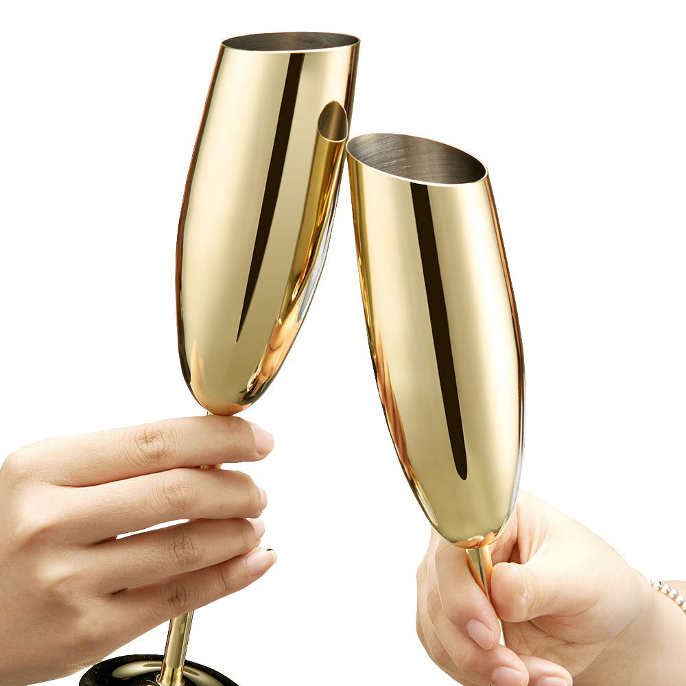 Gold Champagne Flutes – CENTURY 21 PROMO SHOP AUSTRALIA