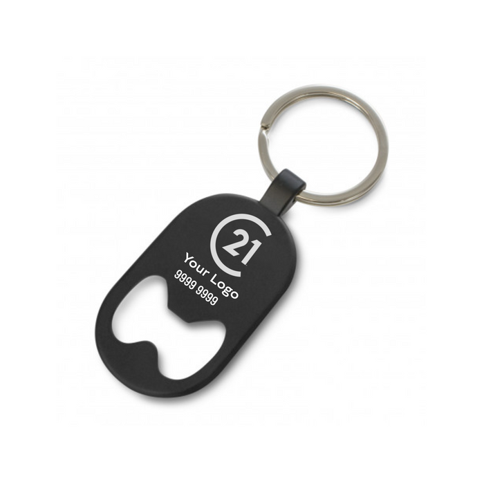 Brio Bottle Opener Keyring - Your Logo