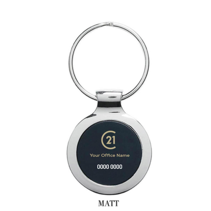 Seal Keyring with Domed Decal - Your Logo