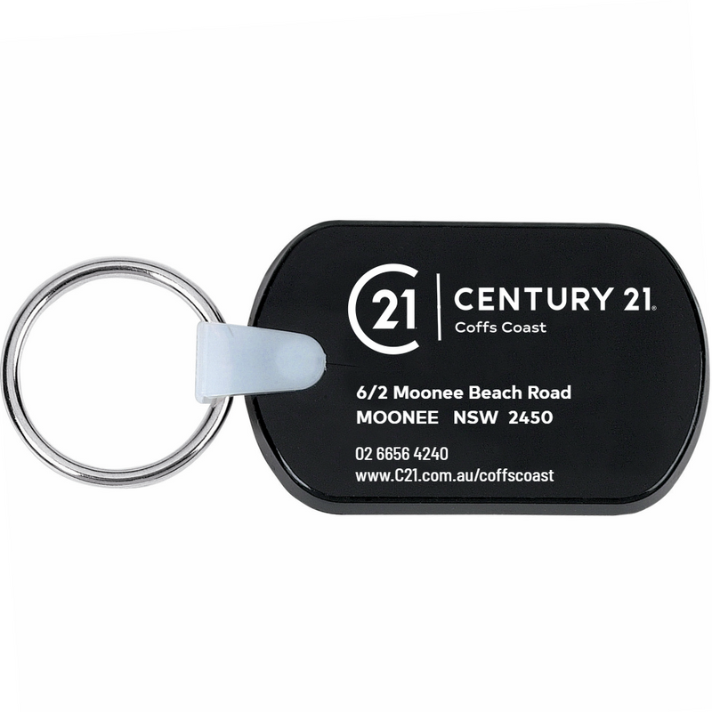 Black Soft Key Tag - Your Logo – CENTURY 21 PROMO SHOP AUSTRALIA
