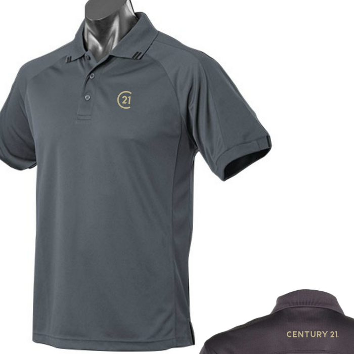 Slate Flinders Polo 2 Position Embroidery CENTURY 21 PROMO