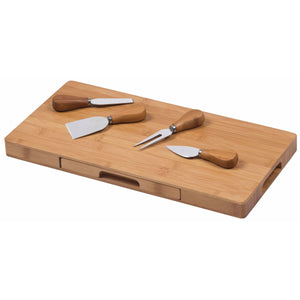 po 'di fame Gourmet Bamboo Cheese Board - Your Logo